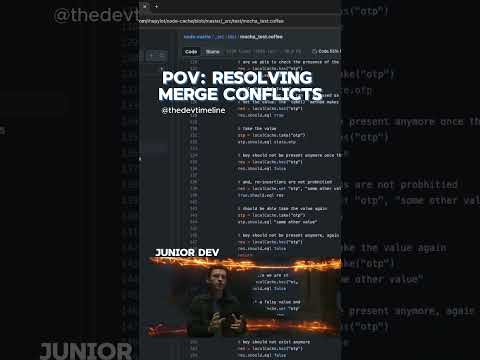Resolving merge conflicts #coding #programming