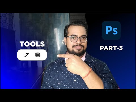 Photoshop Tutorial Part - 3 in Hindi Eye drop tool, Patch tool