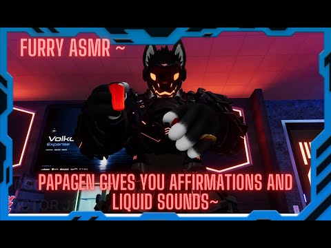 [Furry ASMR] Big Papagen Protogen bartender comforts You~ (Liquid Sounds, Affirmations, Inaudible)