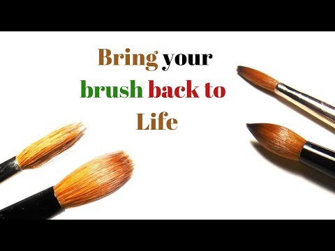 How to reshape your acrylic brush like it's brand new!
