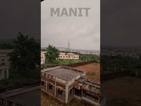 rainy weather in manit bhopal 🤍   #shorts  #college