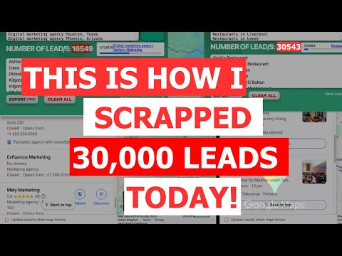 Exactly How I Scrapped 30,543 Targeted B2B Leads TODAY? with an Easy Data Scraper Tool