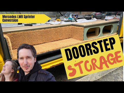 Van Conversion: Ultimate VANLIFE Upgrade! DIY Storage Step for Mercedes Sprinter