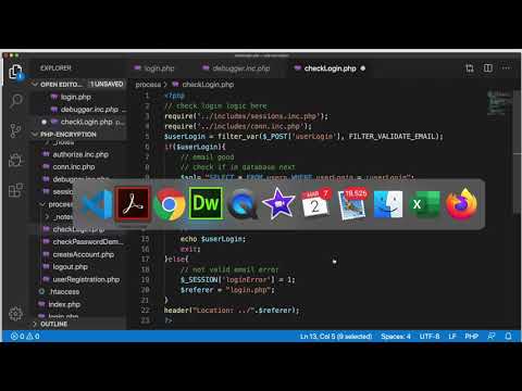Encrypted Login / Registration System with PHP/MySQL - Login Logic (Video 3 of 4)