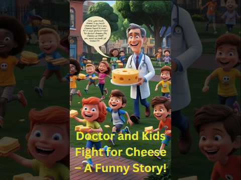 👨‍⚕️🧀 Doctor and Kids Fight for Cheese – A Hilarious Kids Story! 😂 #comedy #comedyvideos