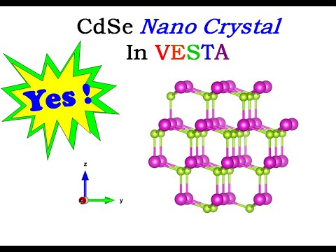 VESTA Software - Build CdSe Nano Crystal