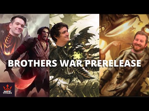 Brothers War Prerelease - Mishra vs Wurmcoil vs Ashnod - Magic the Gathering
