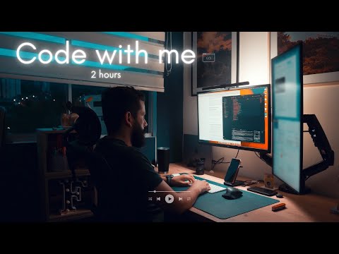 2-Hour Code and study with me - Relaxing music - Continuous coding