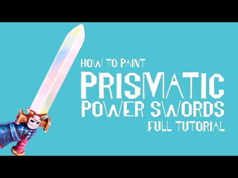 Painting a Space Marine's Prismatic Sword - Here's How!