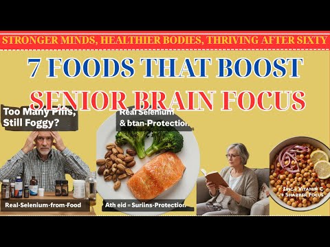 Seven Crucial Minerals And Foods That Sharpen Focus For Seniors Past Fifty| Healthy Aging