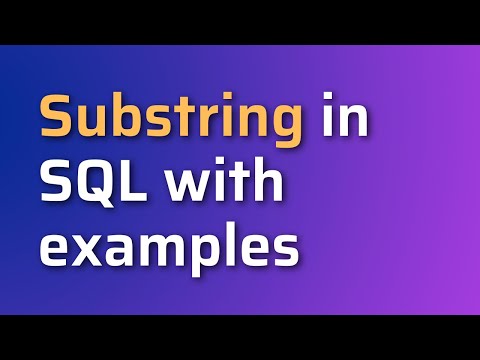 SUBSTRING IN SQL WITH EXAMPLES | SQL FUNCTIONS | MASTER IN SQL
