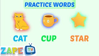 Learn to Spell with the Practice Words Song | Kids Fun and Easy Learning | Kindergarten | Zape TV