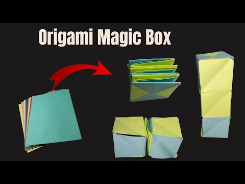 Paper Toy Antistress Transformer Magic' ✨ Box#papercrafts #origami #diy 