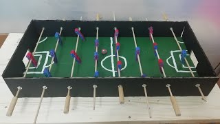 HOW to Make TABLE FOOTBALL/ football table Cardboard Made At Home /  Langırt yapımı