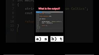 what is the output? #boston #celtics #cpp