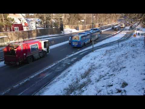 Christmas Eve Sweden 2018 and Cars [4k]