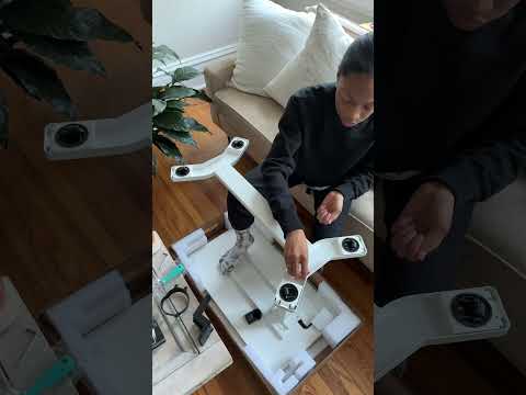 Our new #wfh setup for #remotework - rolling #standingdesk (link in description