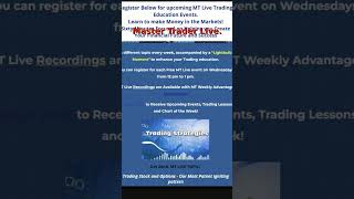 In this live Master Trader webinar