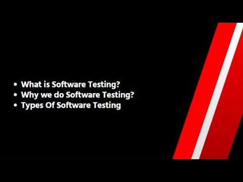 What is Software Testing? || Types of Testing#softwaretesting #education #manualtesting