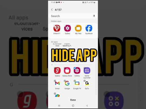 How to hide app in mobile  #Samsung  #smartphone #mobile  #hide