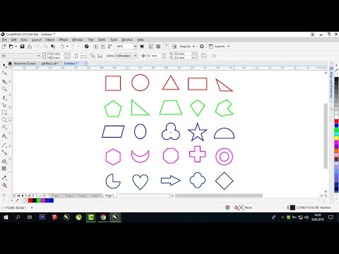 Create Basic Shapes for Beginners With Coreldraw