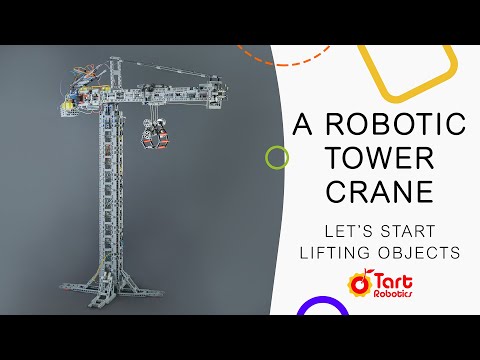 🚧🏗 Robotic Tower Crane with Arduino, 3D printed and Lego-Compatible parts 🏗🚧