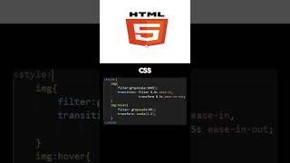 How To Create Image Grayscale Effect in CSS HTML #shorts #coding #css #htmlcss