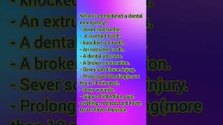 What is considered a dental emergency?#dentalemergency#fracturedrestoration