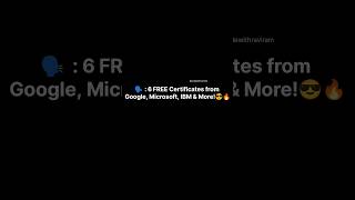 free courses with certifications #careergrowth #programming #love #explore #explorepage #tech