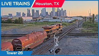 🔴 LIVE Trains Railcam | Houston, Texas (Tower 26) PTZ