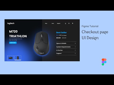 M720 Triathlon Checkout Page Design - Speed Art Design on Figma