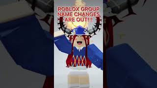 NEW ROBLOX UPDATE: HOW TO CHANGE YOUR ROBLOX GROUP NAME #shorts