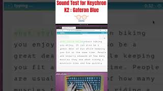 Sound Test for Keychron K2  Gateron Blue | ASMR Coding #shorts #coding #asmr #soundtest #keyboard