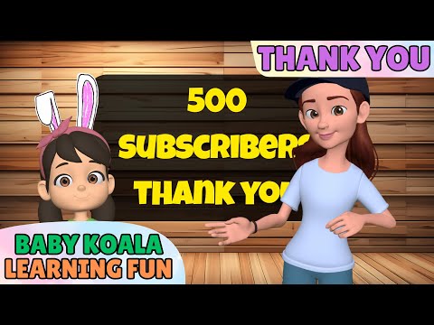 500 Subscribers Thank You 💕 | ChouChou Baby Koala 🐨 | Learning Fun