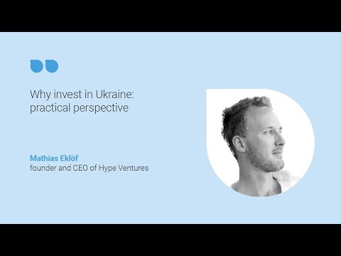 Mathias Eklöf at Europe’s Emerging Tech Driver: Scale Your Business with Ukraine