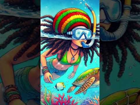 Snorkeling in the Caribbean Sea 🌊 | Relaxing Reggae Music for Tropical VibesYoutube 🔗 below↓