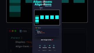 📏✨ Master align-items in CSS for Perfectly Aligned Layouts! 🖥️💻||#shorts #shortvideo #flexdesign#web