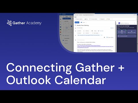 How to Connect Gather and Outlook Calendar