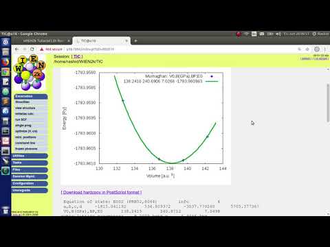 WTB01: Volume Optimization in WIEN2k [বাংলা]