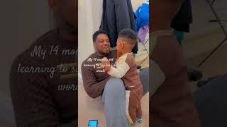 He said papa first, after carrying him for 9 months 😭#toddlers #toddlerlearning #toddlerfirstwords