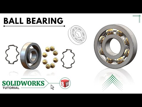 Ball Bearing design in solidWorks - Sketch Ball Bearing in solidworks - Tutorial