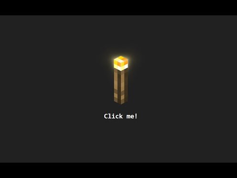 🔥 Minecraft Torch Animated Button - Light Up Your UI! 🕹️✨