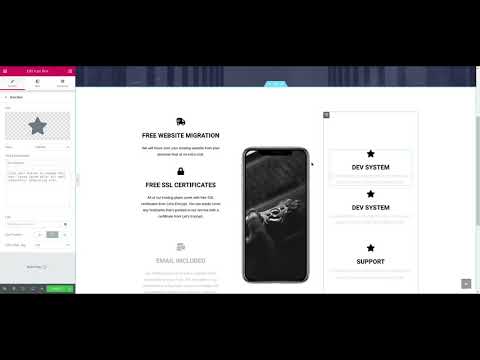 How to Create a Hosting Company Website With WordPress and Elementor - Advantages Page
