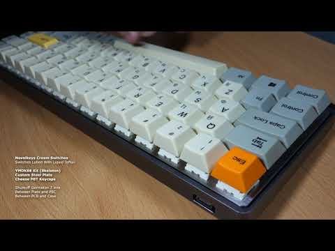 NovelKeys Cream Switches Typing (Low Profile Case + Steel Plate)