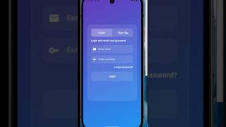 Modern animated Login and Signup Screen - Flutter UI Design