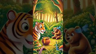 Bhalu and Tiger story#ytshorts #ytshorts #Ainovastory#vairalshort #shortvideo #aivideogenerator #
