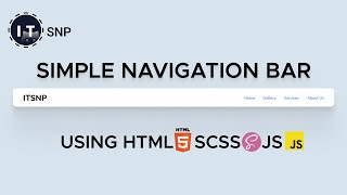 Making Simple Navigation bar with HTML, SCSS & JavaScript || ITSNP ||