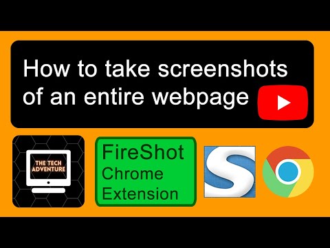 How to take screenshots of an entire webpage. #fireshot #chrome