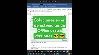 Solución error de activación de Office # #windows #tutorial #Office #word #excel #powerpoint
