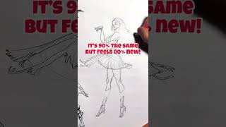 How to keep figure sketches fresh and fun while learning to draw. #artinstruction #arttutorial